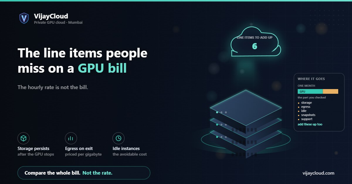 VijayCloud card: The hourly rate is not the bill.