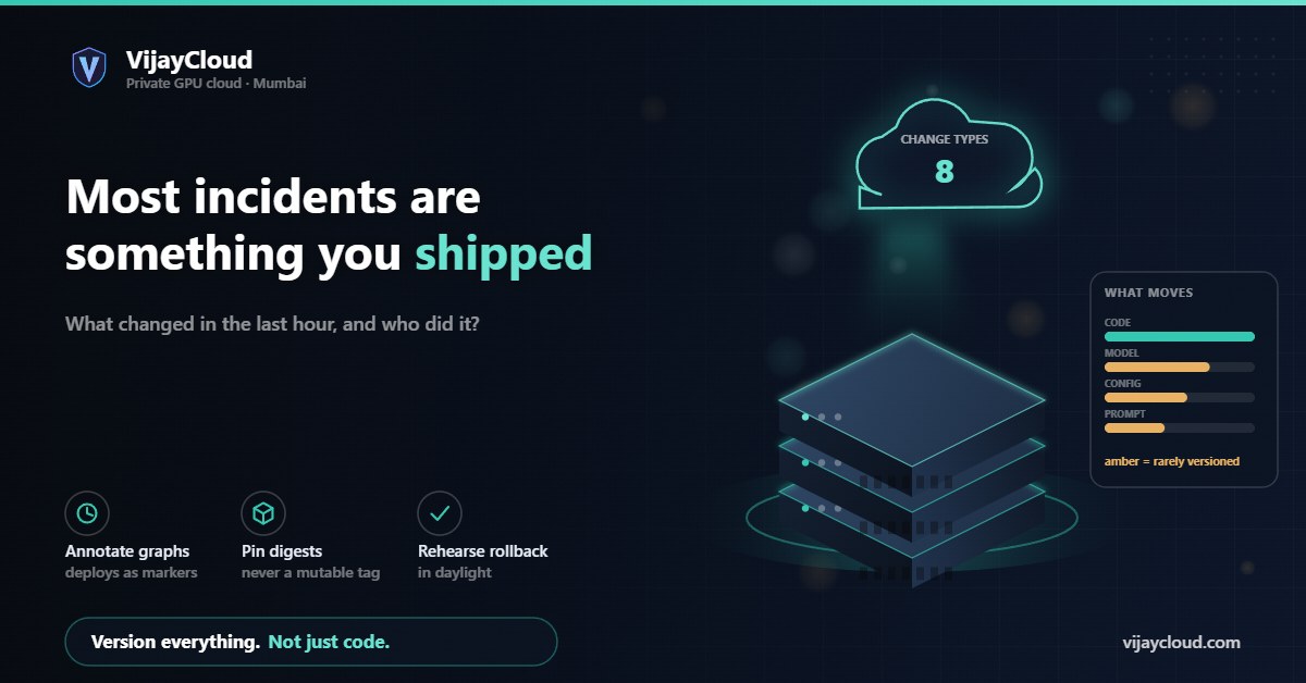Most incidents are something you shipped