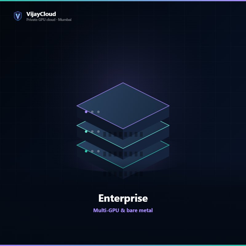 VijayCloud Enterprise plan — Multi-GPU & bare metal