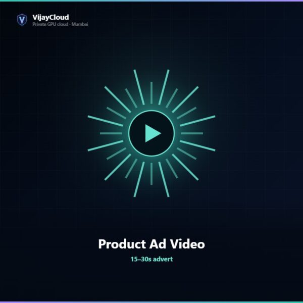 VijayCloud Product Ad Video — 15–30s advert