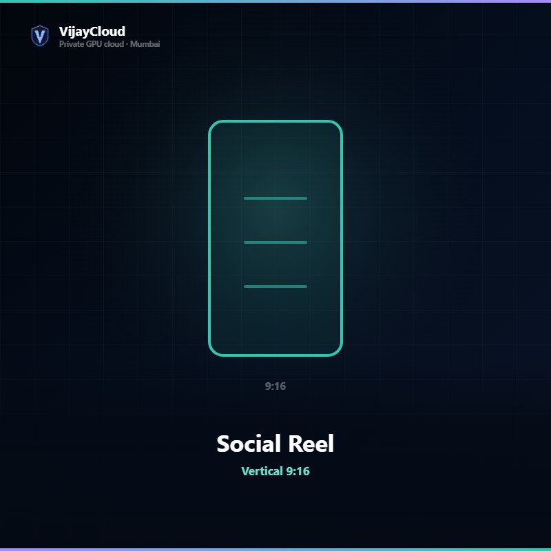 VijayCloud Social Reel — Vertical 9:16
